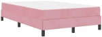 vidaXL Κρεβάτι box spring με στρώμα με στρώμα Ροζ 120 x 190 cm Βελούδο