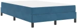 vidaXL Κρεβάτι box spring με στρώμα Σκούρο Μπλε 120 x 200 cm Βελούδο
