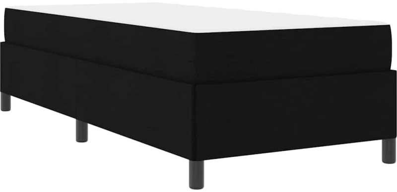 vidaXL Κρεβάτι με ελατήρια Μαύρο και Μαύρο 100 x 200 cm