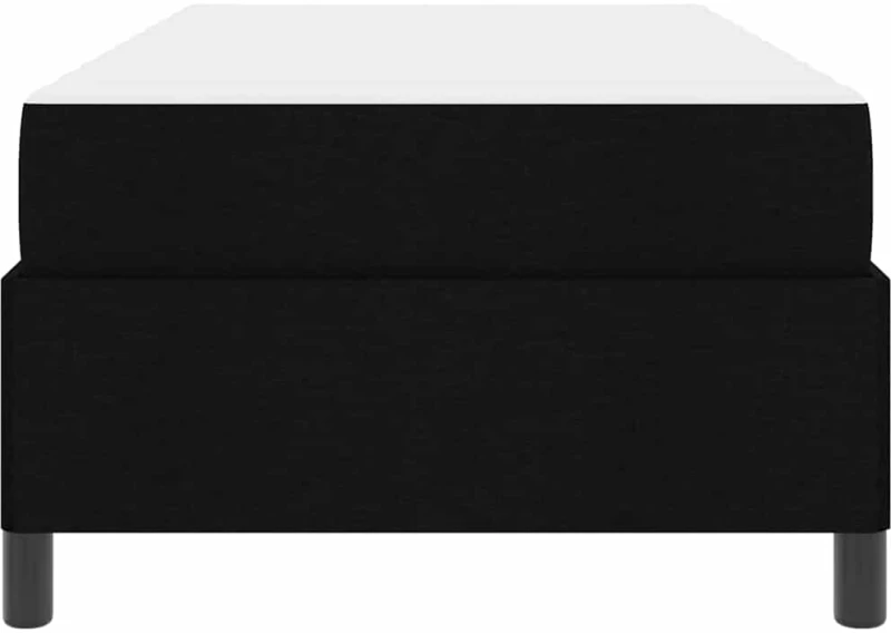 vidaXL Κρεβάτι με ελατήρια Μαύρο και Μαύρο 100 x 200 cm