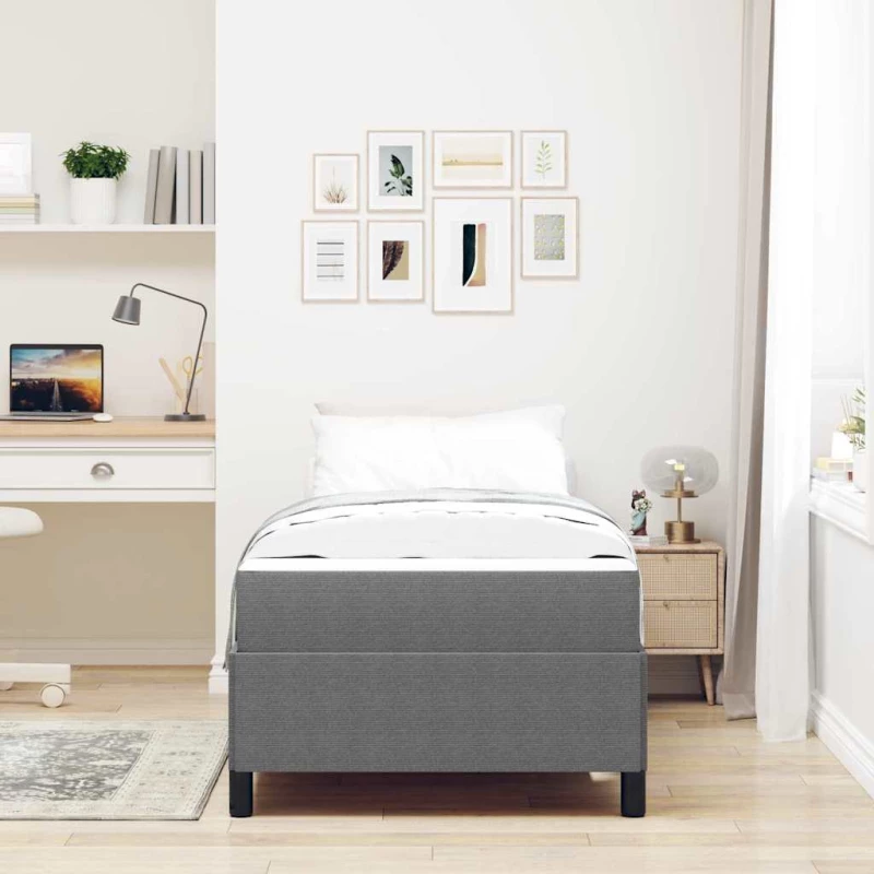 vidaXL Σκελετός Κρεβατιού Ανοιχτό γκρι 80 x 200 cm Βελούδο
