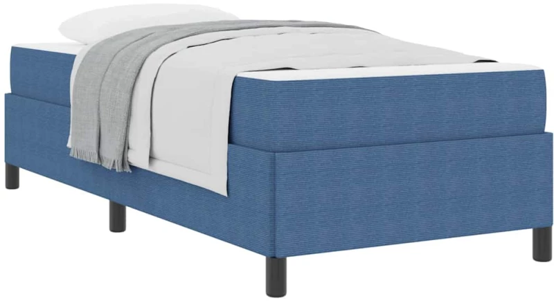 vidaXL Σκελετός Κρεβατιού Μπλε 90 x 200 cm Βελούδο