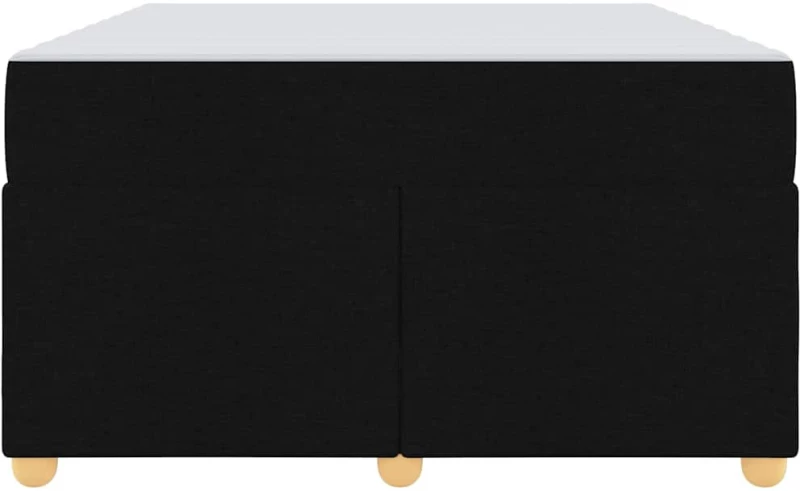 vidaXL Σκελετός Κρεβατιού με στρώμα Μαύρο 120 x 190 cm ύφασμα