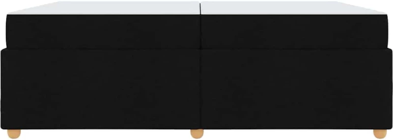 vidaXL Σκελετός Κρεβατιού με στρώμα Μαύρο 200 x 200 cm ύφασμα