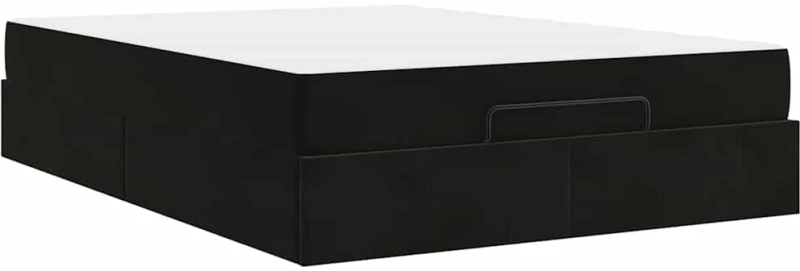 vidaXL Σκελετός Κρεβατιού Μαύρο 160 x 200 cm Βελούδο