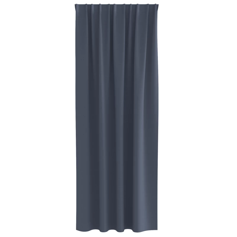 vidaXL Κουρτίνες με κουρτίνες 2 pcs Ανθρακί 245 x 140 εκ. Πολυεστέρας
