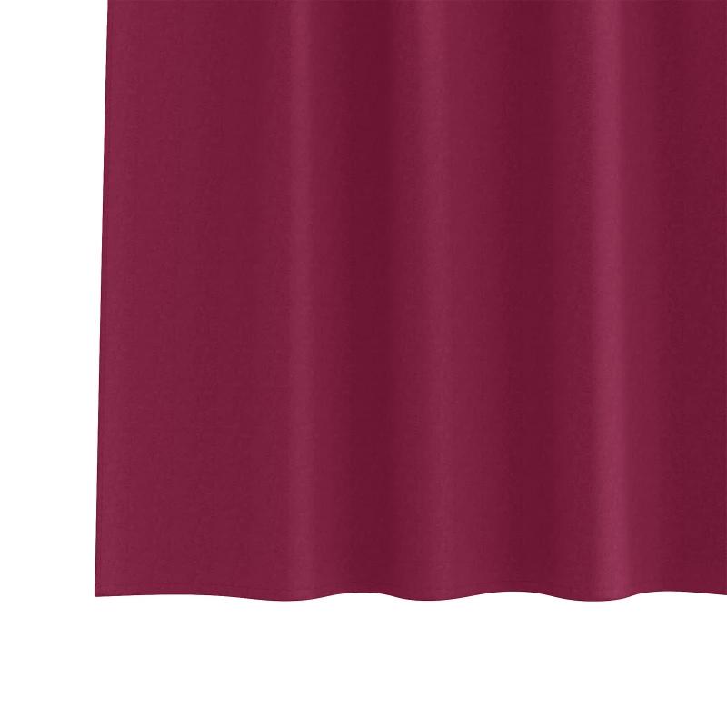 vidaXL Κουρτίνες με κουρτίνες 2 pcs Μπορντό 225x140εκ. Πολυεστέρας