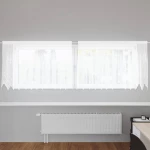 vidaXL Κουρτίνες με κουρτίνες Λευκό 300 x 120 cm Πολυεστέρας