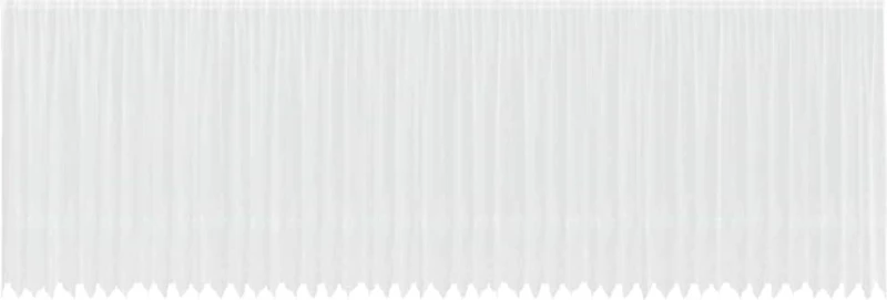 vidaXL Κουρτίνες με κουρτίνες Λευκό 1200 x 220 εκ. Πολυεστέρας
