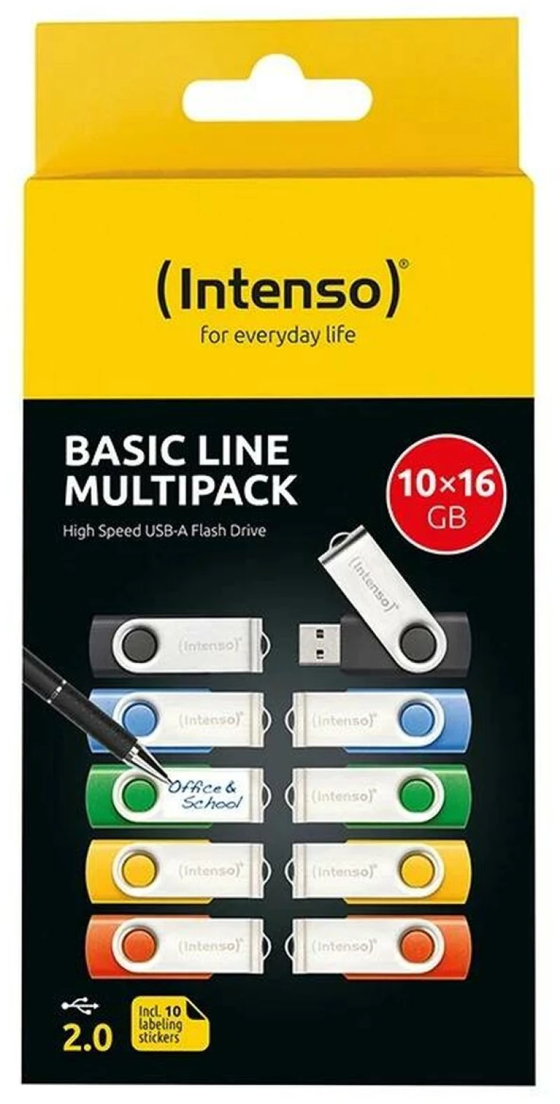 Στικάκι USB INTENSO Basic Line 16 GB x10 (x10)