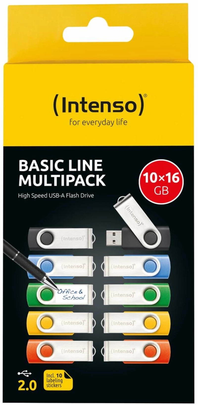 Στικάκι USB INTENSO Basic Line 16 GB x10 (x10)