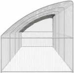 vidaXL Κλουβί για κότες Ασημί 800 x 200 x 198.5 εκ