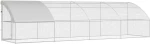 vidaXL Κλουβί για κότες Ασημί 800 x 200 x 198.5 εκ