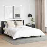 vidaXL Παπλωμα με Μαξιλάρια Argyle 3 pcs Λευκό 240 x 200 cm Μικροΐνες