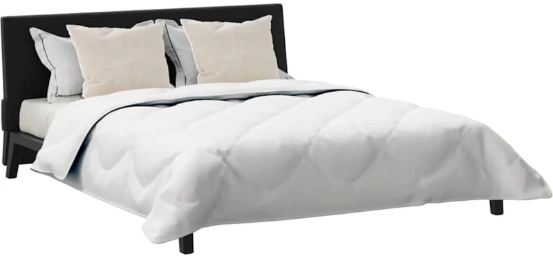 vidaXL Παπλωμα με Μαξιλάρια Argyle 3 pcs Λευκό 240 x 260 εκ. Μικροΐνες