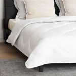 vidaXL Παπλωμα με Μαξιλάρια Argyle 3 pcs Λευκό 240 x 260 εκ. Μικροΐνες