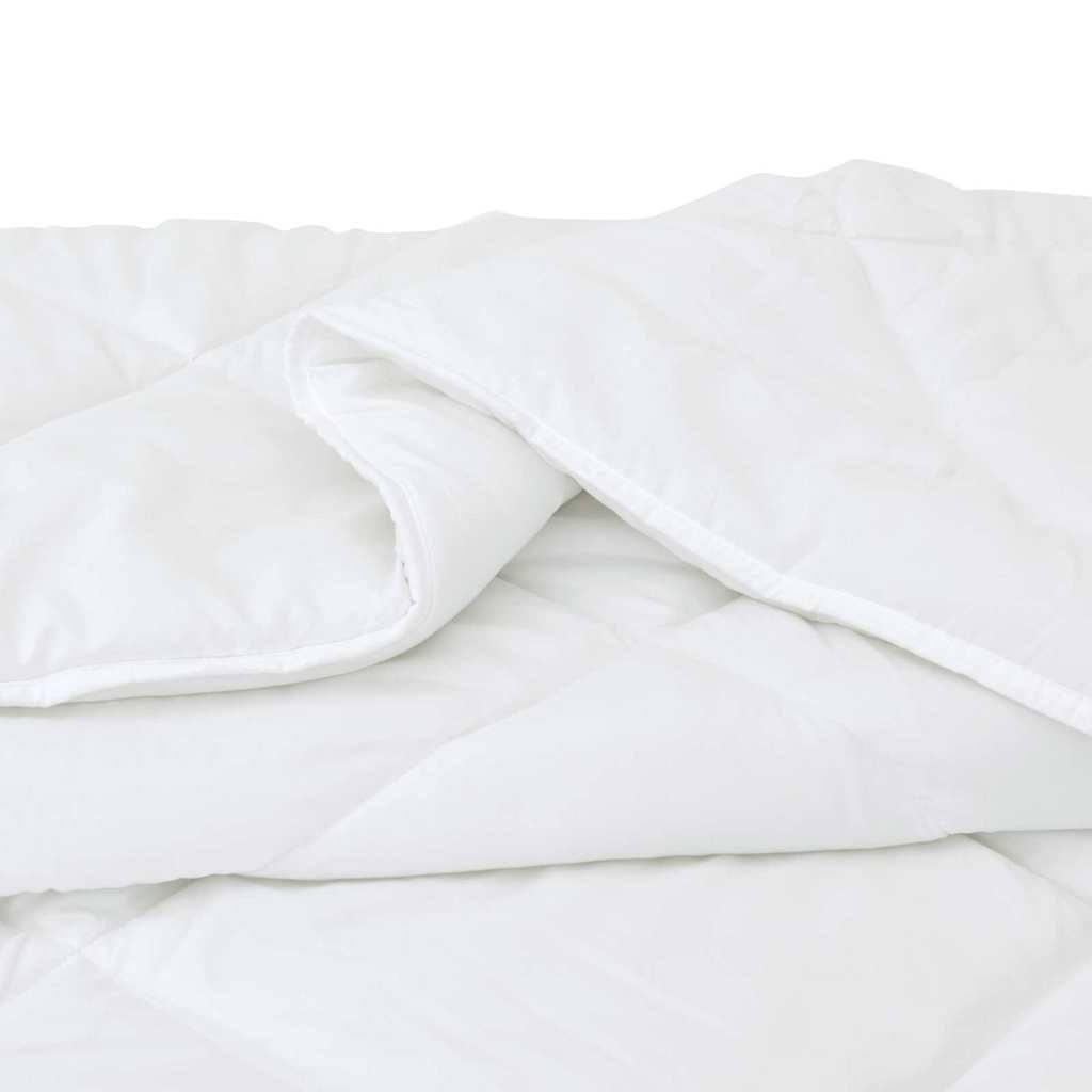 vidaXL Παπλωμα με Μαξιλάρια Argyle 3 pcs Λευκό 200 x 200 cm Μικροΐνες