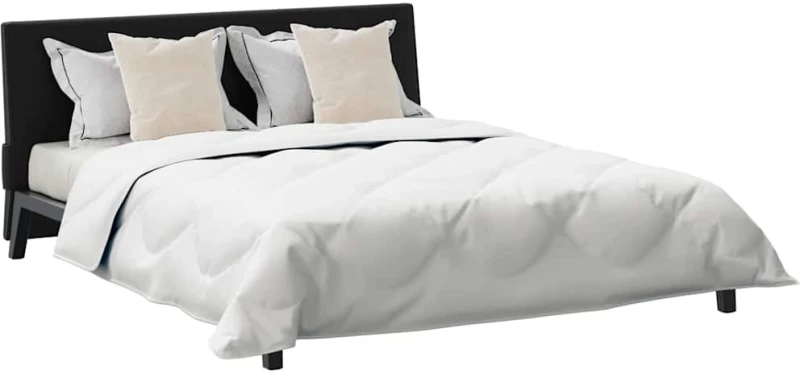 vidaXL Παπλωμα με Μαξιλάρια Argyle 3 pcs Λευκό 240 x 200 cm Μικροΐνες