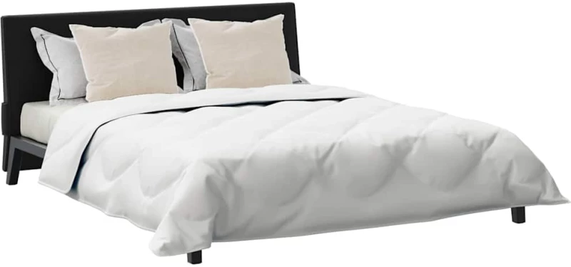 vidaXL Παπλωμα με Μαξιλάρια Argyle 3 pcs Λευκό 200 x 220 cm Μικροΐνες