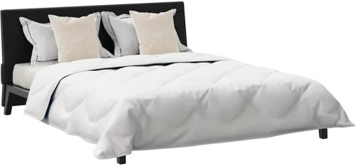 vidaXL Παπλωμα με Μαξιλάρια Argyle 3 pcs Λευκό 240 x 220 cm Μικροΐνες