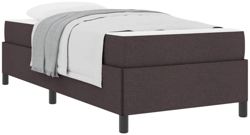vidaXL Κρεβάτι με ελατήρια Καφέ και Μαύρο 90 x 190 cm