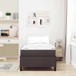 vidaXL Κρεβάτι με ελατήρια Καφέ και Μαύρο 90 x 190 cm