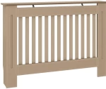 vidaXL Κάλυμμα καλοριφέρ 2 pcs Καφέ 112x19x81.5cm Συνθετικόξύλο