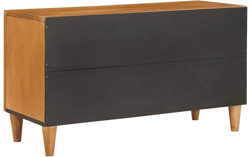 vidaXL Ντουλάπι TV Ανοιχτό καφέ 80 x 33 x 46 εκ Μασίφ ξύλο μάνγκο