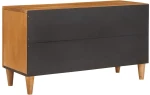 vidaXL Ντουλάπι TV Ανοιχτό καφέ 80 x 33 x 46 εκ Μασίφ ξύλο μάνγκο