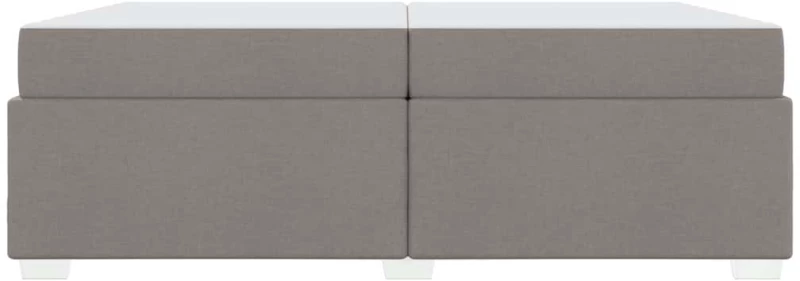 vidaXL Σκελετός Κρεβατιού Taupe 200 x 200 cm ύφασμα