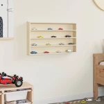 vidaXL Ξύλινη βιτρίνα συλλεκτών Καφέ 60 x 8.5 x 37 εκ. Κόντρα πλακέ