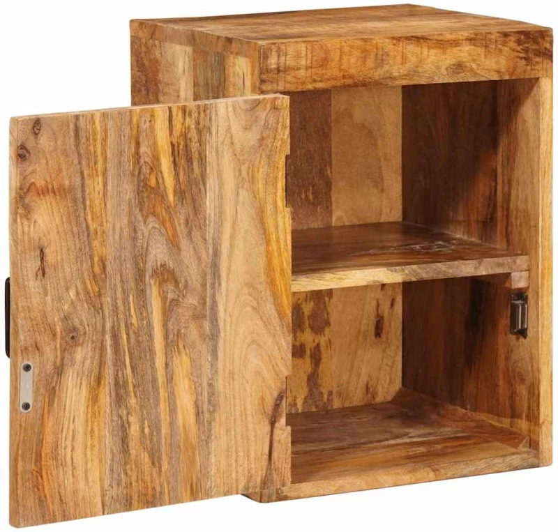 vidaXL Κομοδίνο 2 pcs Καφέ 35 x 33 x 48 εκ Στερεό ξύλο μάνγκο