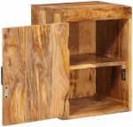 vidaXL Κομοδίνο 2 pcs Καφέ 35 x 33 x 48 εκ Στερεό ξύλο μάνγκο