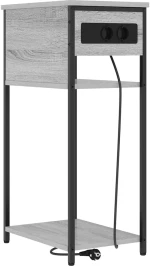 vidaXL Κομοδίνο Γκρι sonoma 41 x 28 x 76 εκ. Επεξεργασμένο ξύλο