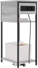 vidaXL Κομοδίνο Γκρι sonoma 41 x 28 x 76 εκ. Επεξεργασμένο ξύλο