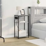 vidaXL Κομοδίνο Γκρι sonoma 41 x 28 x 76 εκ. Επεξεργασμένο ξύλο