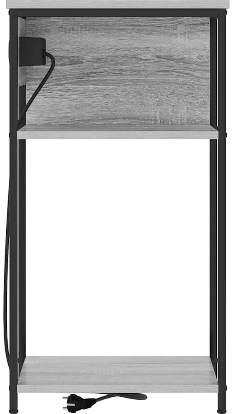 vidaXL Κομοδίνο Γκρι sonoma 41 x 28 x 76 εκ. Επεξεργασμένο ξύλο