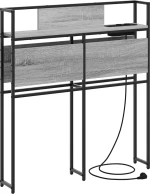 vidaXL Κεφαλάρι Αποθήκης με ράφι Γκρι sonoma 75 cm Επεξεργασμένο ξύλο