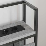 vidaXL Κεφαλάρι Αποθήκης με ράφι Γκρι sonoma 75 cm Επεξεργασμένο ξύλο
