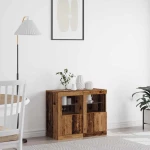 vidaXL Βοηθητικό ντουλάπι 2 pcs Παλαιό ξύλο 41 x 37 x 67 εκ