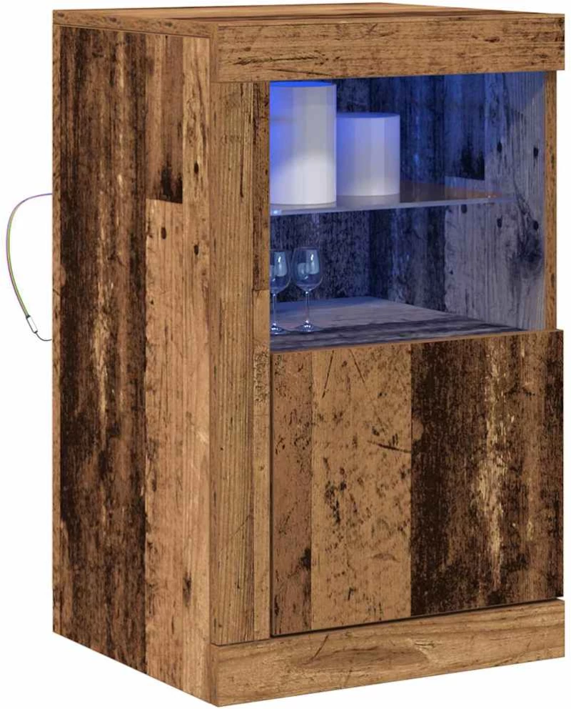 vidaXL Βοηθητικό ντουλάπι 2 pcs Παλαιό ξύλο 41 x 37 x 67 εκ