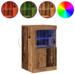 vidaXL Βοηθητικό ντουλάπι 2 pcs Παλαιό ξύλο 41 x 37 x 67 εκ