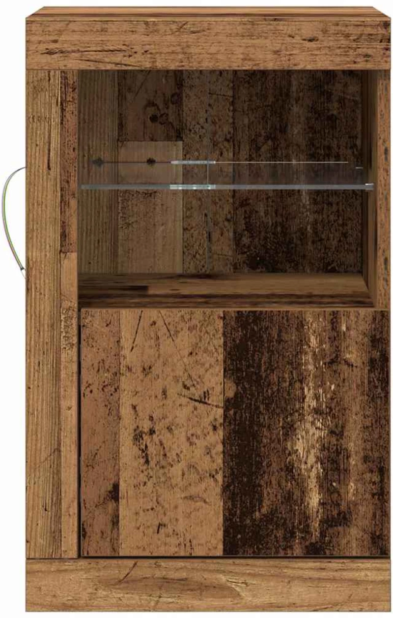 vidaXL Βοηθητικό ντουλάπι 2 pcs Παλαιό ξύλο 41 x 37 x 67 εκ