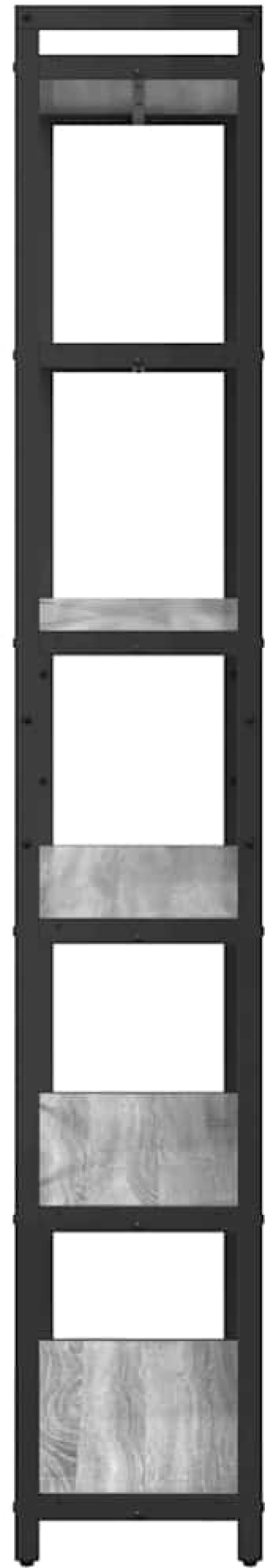 vidaXL Βιβλιοθήκη Γκρι sonoma 80 x 30 x 188 εκ Επεξεργασμένο ξύλο