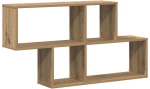 vidaXL Ράφι τοίχου artisan δρυς 100 x 20 x 53 εκ Επεξεργασμένο ξύλο
