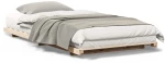 vidaXL Κρεβάτι δαπέδου Καφέ 100 x 220 cm Μασίφ ξύλο πεύκου