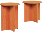 vidaXL Τραπεζάκι σαλονιού 2 pcs Καφέ κεριού 41.5 x 41.5 x 41 εκ