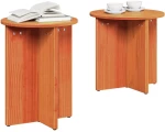 vidaXL Τραπεζάκι σαλονιού 2 pcs Καφέ κεριού 41.5 x 41.5 x 41 εκ