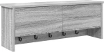 vidaXL Τοίχου Κρεμάστρα Γκρι sonoma 80 x 20 x 30 cm Επεξεργασμένο ξύλο