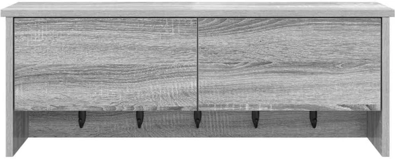 vidaXL Τοίχου Κρεμάστρα Γκρι sonoma 80 x 20 x 30 cm Επεξεργασμένο ξύλο
